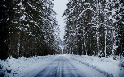winter snow road